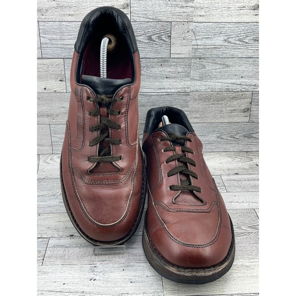 Rockport ProWalker Men's Brown‎ Leather Lace Up Comfort Walking Shoes Size 10